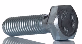 Bright Zinc Plated Bright Zinc Plated Steel, Hex Bolt, M10 x 35mm