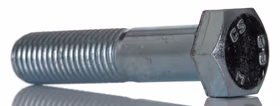Bright Zinc Plated Bright Zinc Plated Steel, Hex Bolt, M16 x 70mm