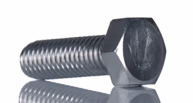 Bright Zinc Plated Bright Zinc Plated Steel, Hex Bolt, M6 x 16mm