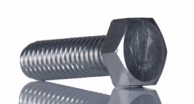 Bright Zinc Plated Zinc Plated Steel, Hex Bolt, M8 x 30mm