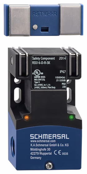 Schmersal RSS 16 Series RFID Non-Contact Safety Switch, 20.4 → 26.4V dc, Reinforced Thermoplastic Housing, M16