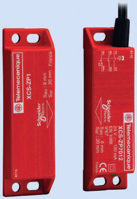 Telemecanique Sensors XCS-DMP Series Magnetic Non-Contact Safety Switch, 24V dc, Plastic Housing, NC